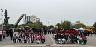 Servicio de Gestión de Riesgos y Ministerio de Educación fomentan la prevención con feria y concurso de dibujo en Riobamba