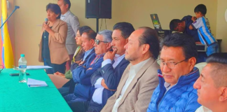 El pasado 27 de diciembre, las comunidades de Langos San Alfonso, Langos Chico, Langos San Miguel, Langos La Dolorosa y Mirador Alto se reunieron en Langos San Miguel de Guano para reafirmar su compromiso con la culminación del proyecto de rehabilitación de la vía Riobamba-Guano.┬á