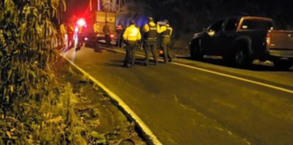 La noche del 3 de enero, el caserío de Yanaurco Camino Real, ubicado entre Mocha y Tisaleo, en un camino solitario fue encontrado el cuerpo de un hombre joven, sin signos vitales y con 16 impactos de bala en su cuerpo.