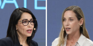 La participación de las dos mujeres candidatas, ambas de apellido González, aunque con posturas y estilos marcadamente diferentes.