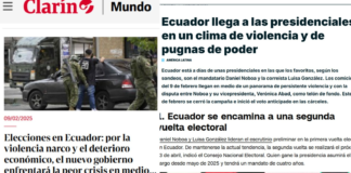 Las elecciones presidenciales de Ecuador 2025, no pasaron desapercibidas para la prensa internacional que siguió de cerca el proceso electoral del 9 de febrero.