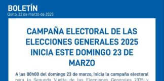Campaña Electoral de las Elecciones Generales 2025 inicia este domingo 23 de marzo