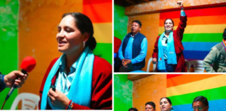 La asambleísta electa por la Revolución Ciudadana, Mireya Pazmiño, recorre la provincia de Bolívar socializando el plan de trabajo de la candidata presidencial Luisa González.