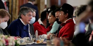 El presidente de la Confederación de Nacionalidades Indígenas del Ecuador (CONAIE), Leonidas Iza, acudió este lunes a una audiencia judicial en el marco de la demanda penal que mantiene contra el exmandatario Guillermo Lasso, a quien acusa de calumnias.