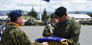 La mañana del 2 de junio, en un acto solemne realizado en Riobamba, se llevó a cabo el cambio de mando en la Brigada de Caballería Blindada N.┬║ 11 Galápagos. La ceremonia contó con la presencia del General de Brigada Medardo Calero Silva, comandante de la Primera División de Ejército Shyris, así como autoridades civiles y representantes de la Policía Nacional, quienes asistieron para presenciar el relevo formal de la conducción de esta unidad blindada.