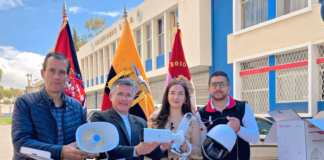 En una muestra concreta de articulación entre educación y seguridad, el ECU 911 Riobamba fortaleció este 7 de julio su red tecnológica gracias a la donación de un sistema avanzado de videovigilancia, entregado por la Unidad Educativa Santo Tomás Apóstol (STAR).