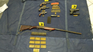 Aprehendido y armas de fuego incautadas en San Miguel de Bolívar