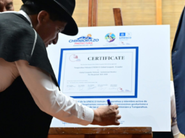 El 19 de septiembre, en el Auditorio de la Prefectura de Chimborazo, se entregó oficialmente la certificación otorgada por la UNESCO en Chile que acredita al Geoparque Volcán Tungurahua como miembro de la Red Global de Geoparques de la UNESCO.