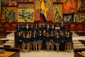 El 29 de octubre de 2025, estudiantes de las Unidades Educativas Isabel de Godín y Vicente Anda Aguirre, de la provincia de Chimborazo, visitaron la Asamblea Nacional en una jornada educativa que buscó acercar a los jóvenes al quehacer legislativo y fomentar su participación en los procesos democráticos del país.