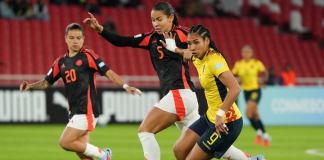 La Selección Ecuatoriana Femenina no pudo mantener su racha ganadora y perdió 2-1 ante Colombia en el estadio Rodrigo Paz Delgado, por la segunda fecha de la Liga de Naciones Femenina.