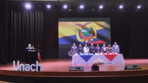 Con motivo del Día de la Seguridad e Higiene del Trabajo en el Ecuador, la Unidad Provincial de Prestaciones de Pensiones, Riesgos del Trabajo, Fondos de Terceros y Seguro de Desempleo de Chimborazo, en coordinación con la Facultad de Ingeniería Industrial de la Universidad Nacional de Chimborazo (UNACH), desarrolló el simposio y feria “Riesgo Cero: Prevención y Protección”.