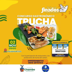 El cantón Chambo, reconocido por su encanto natural y su gente trabajadora, se identifica plenamente con la producción de trucha, convirtiéndose en uno de los referentes de Chimborazo por la calidad y exquisitez de su gastronomía.