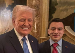 En un mensaje dirigido a Donald Trump y publicado en inglés en su cuenta de X, el presidente Daniel Noboa destacó los avances económicos del país y su compromiso de cooperación internacional “para defender la libertad y la prosperidad en la región”.