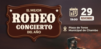Chambo se prepara para el evento más esperado del año: el “Mejor Rodeo Concierto”, que se llevará a cabo el 29 de noviembre a partir de las 19H00 en la Plaza de Toros Municipal. El espectáculo, promete reunir a familias y aficionados del rodeo en una jornada llena de adrenalina, música y tradición.