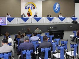 Este viernes 21 de noviembre, el Pleno del Consejo Nacional Electoral (CNE) instaló la Audiencia Pública Nacional de Escrutinio del Referéndum y Consulta Popular 2025, para conocer las actas de escrutinio levantadas por las Juntas Provinciales Electorales y Especial del Exterior.