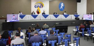 Este viernes 21 de noviembre, el Pleno del Consejo Nacional Electoral (CNE) instaló la Audiencia Pública Nacional de Escrutinio del Referéndum y Consulta Popular 2025, para conocer las actas de escrutinio levantadas por las Juntas Provinciales Electorales y Especial del Exterior.