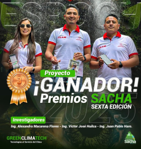 La Escuela Superior Politécnica de Chimborazo (ESPOCH) obtuvo resultados sobresalientes en los Premios Sacha 2025, certamen latinoamericano que reunió 174 proyectos orientados a enfrentar los desafíos del cambio climático mediante soluciones científicas, tecnológicas y comunitarias.
