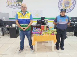 En cumplimiento de la Ordenanza N.° 059-2024, que regula y controla la comercialización y el uso de fuegos artificiales en el cantón Pastaza, las autoridades competentes ejecutaron operativos de control durante el feriado de Navidad y Fin de Año, con el objetivo de garantizar la seguridad ciudadana.